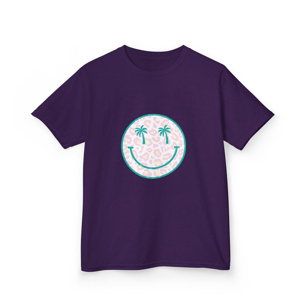 Kids Tee — Tropical Smile Palm Tree Smiley Face
