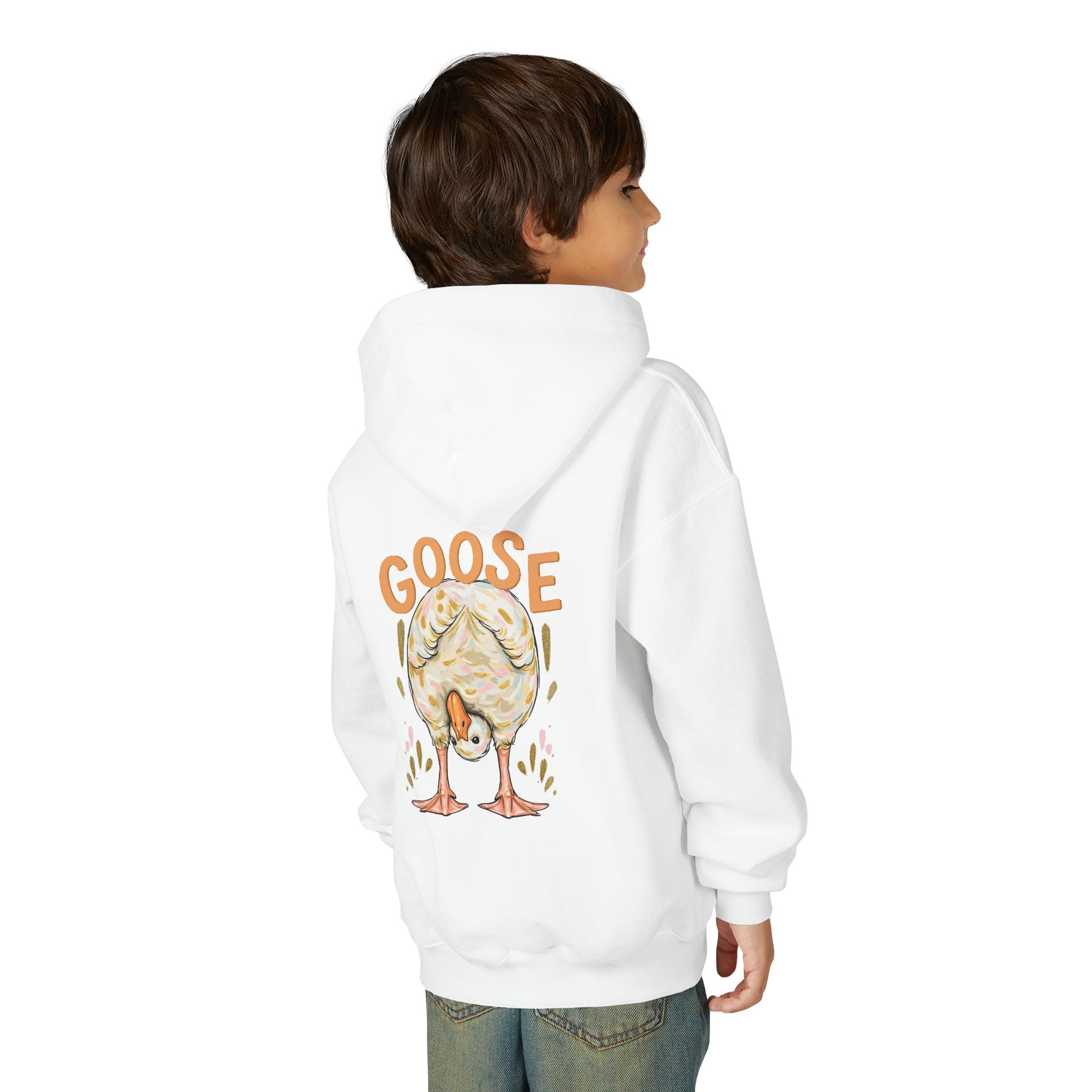 Youth Hoodie — Cute 'Duck Duck Goose' Watercolor Ducks Pullover