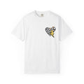 Graphic T-Shirt — Checker Heart & Tiger Collage Design