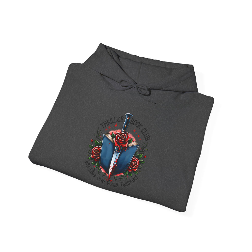 Book Club Hoodie — "The Thrillers Book Club" Cozy Reading Sweatshirt
