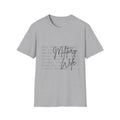 Military Wife T-Shirt — Script Graphic Tee for Military Spouses
