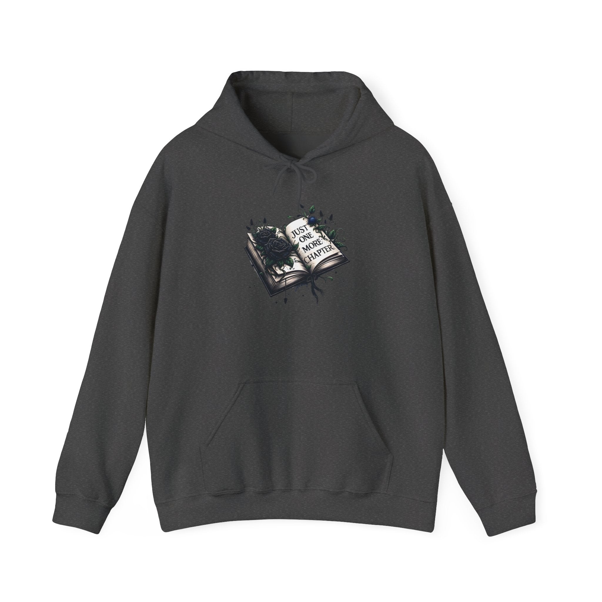 Hoodie — Open Book Illustration 'Read More Books' Cozy Literary Sweatshirt