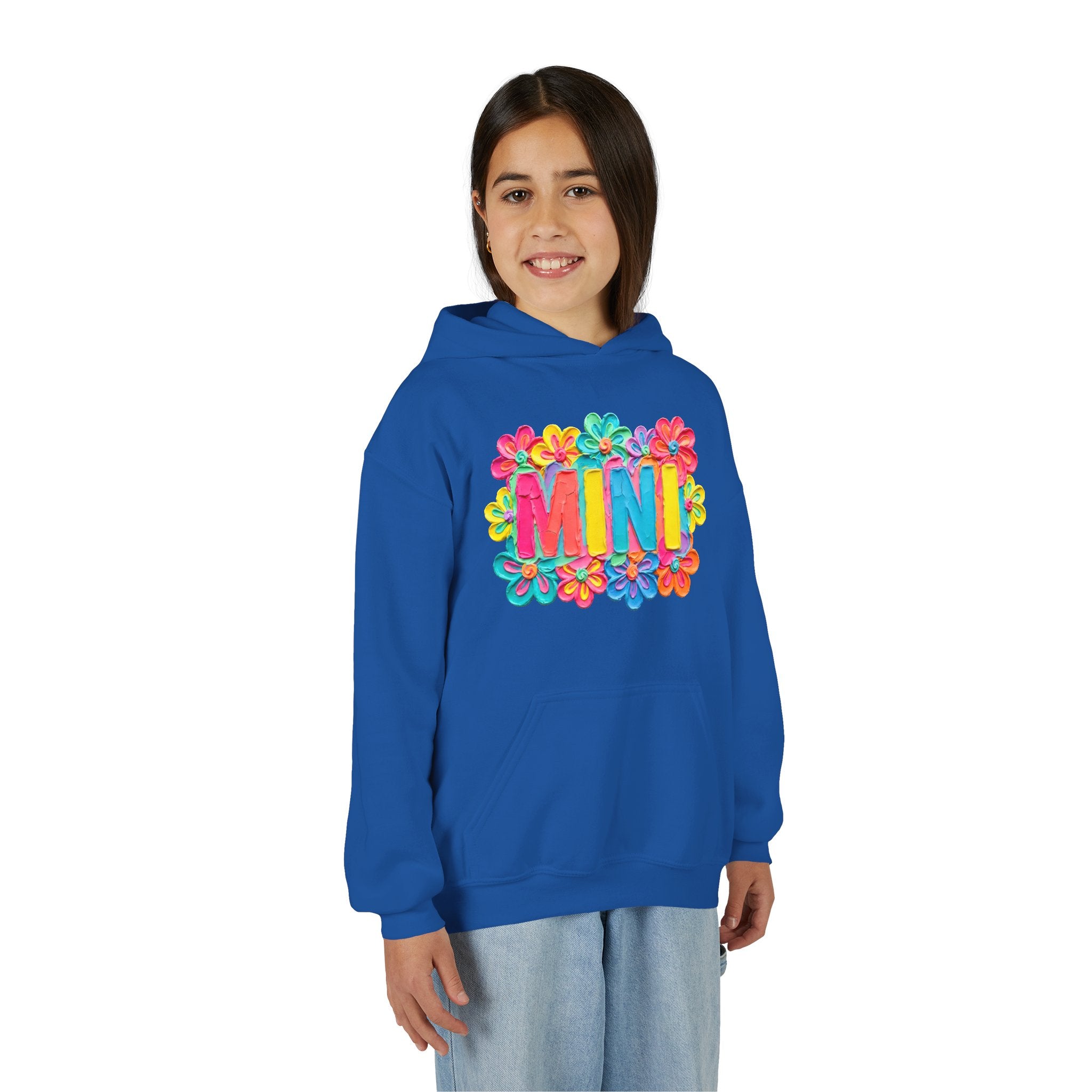 Youth Hoodie — "MINI" Colorful Floral Kids Pullover