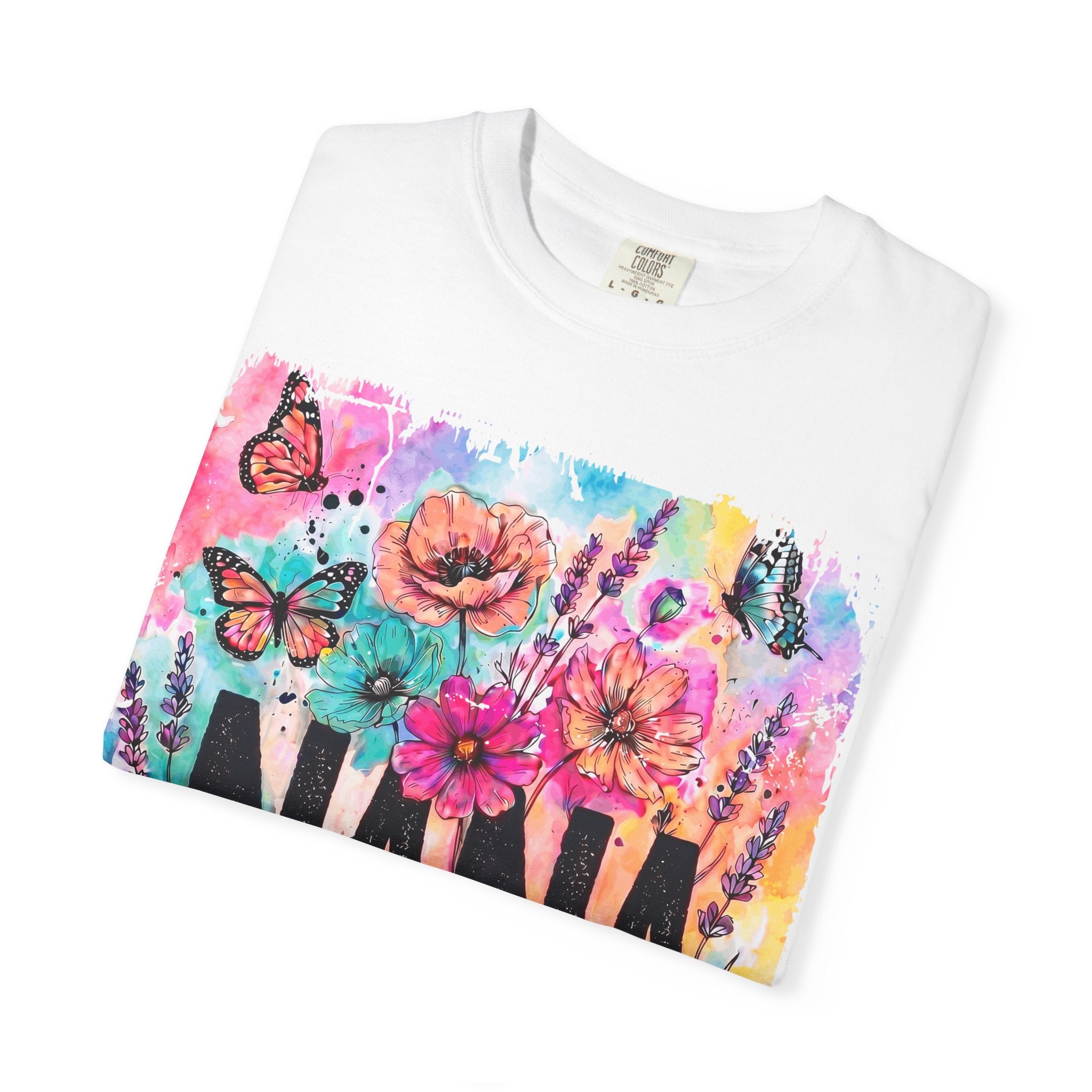 Nana Floral Butterfly T-Shirt — Colorful Grandma Gift for Mother’s Day