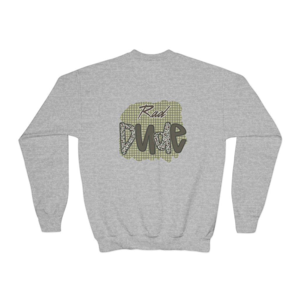 Rad Dude Youth Crewneck Sweatshirt — Graphic Streetwear Pullover