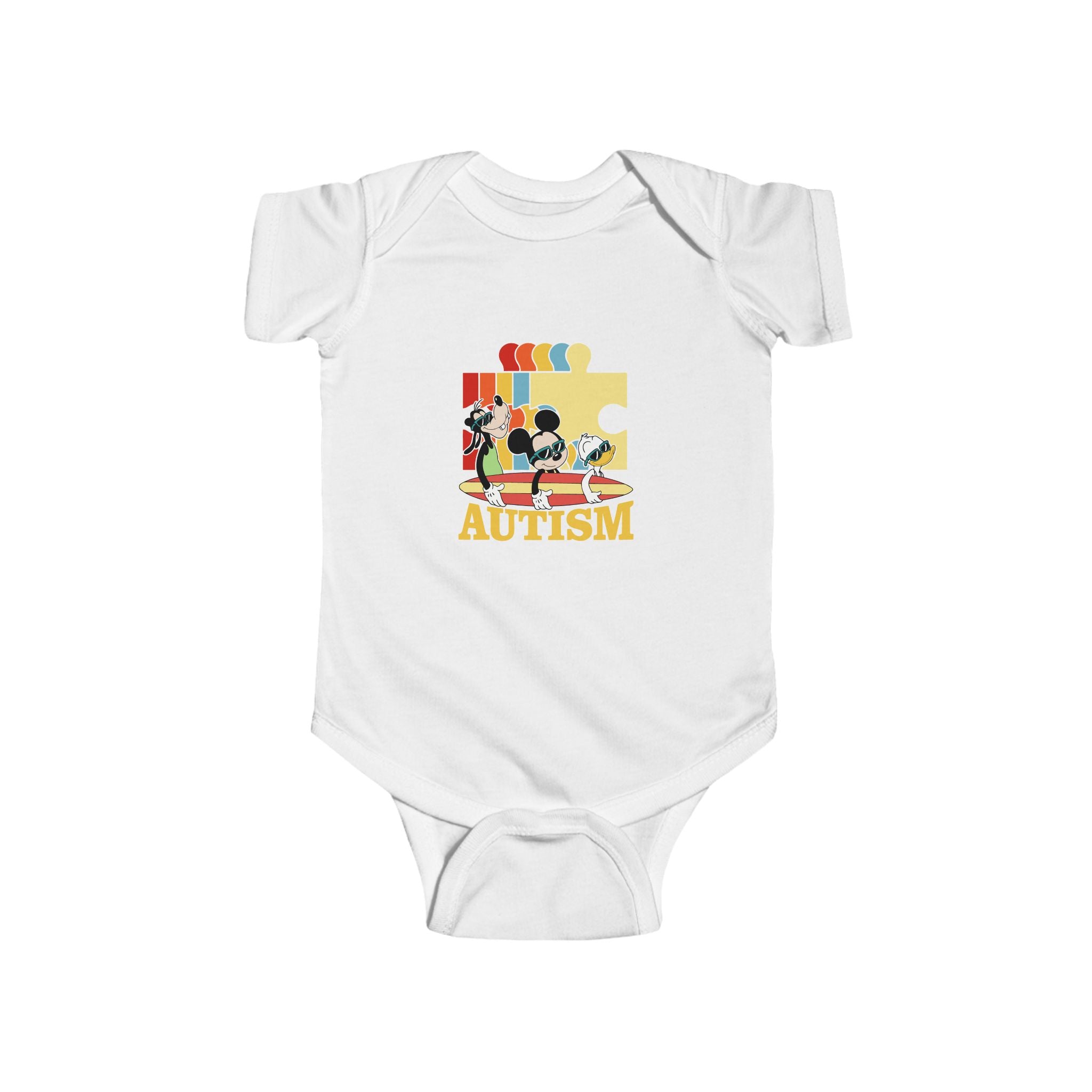 Autism Awareness Infant Bodysuit – Colorful Puzzle Piece Design