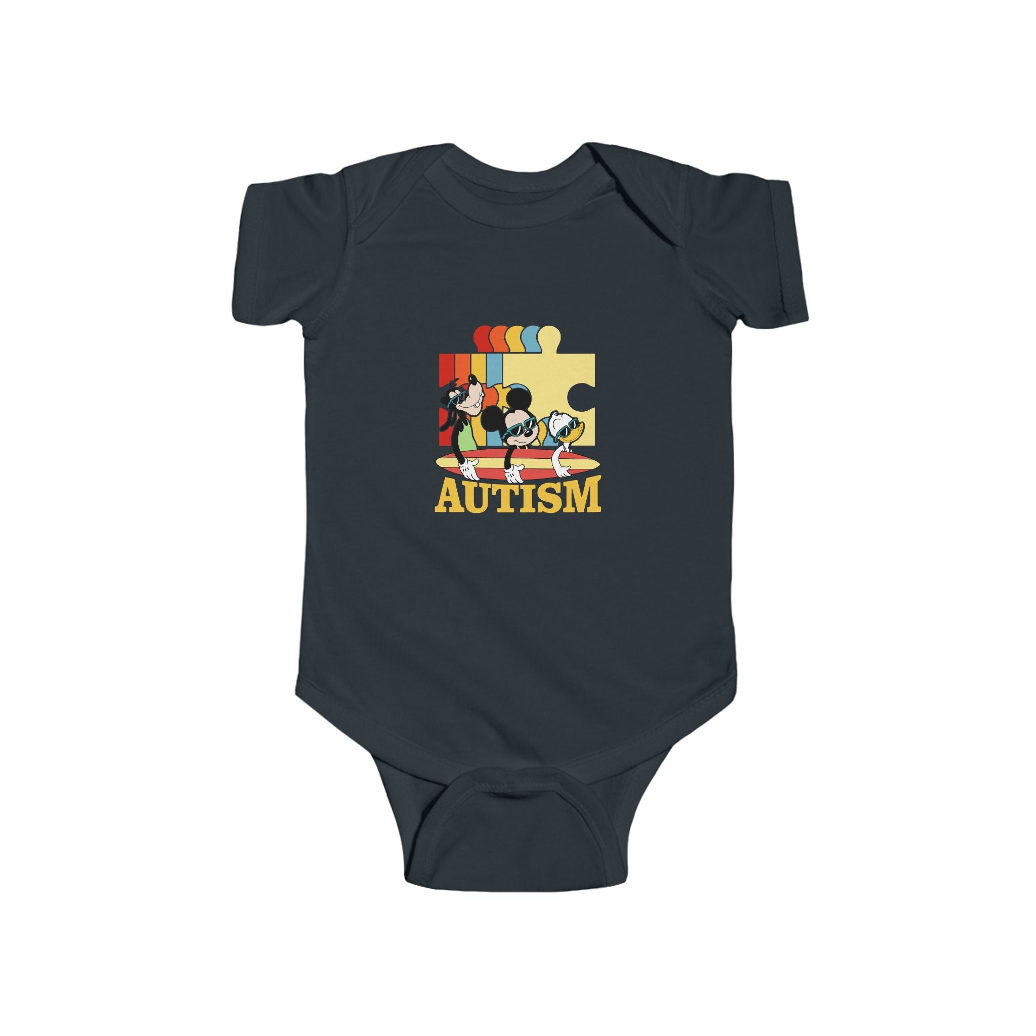 Autism Awareness Infant Bodysuit – Colorful Puzzle Piece Design