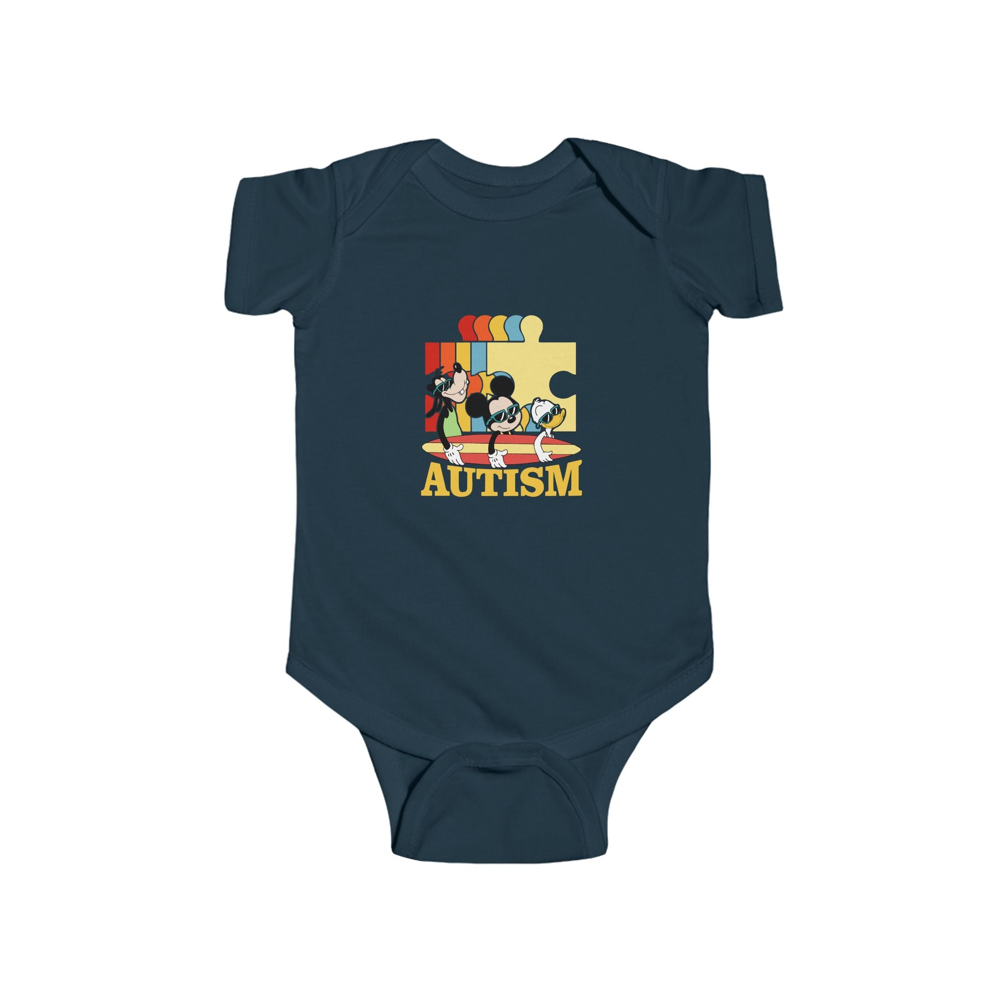 Autism Awareness Infant Bodysuit – Colorful Puzzle Piece Design