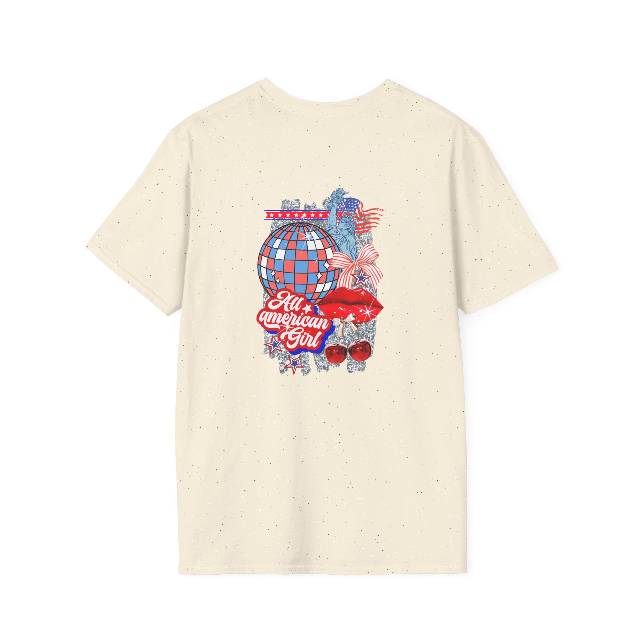 Patriotic Cherry Graphic T-Shirt