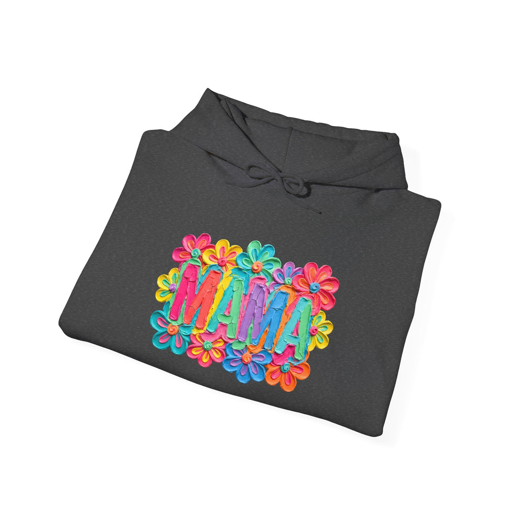 Hoodie "Mama" Colorful Floral Design – Mother's Day Cozy Pullover