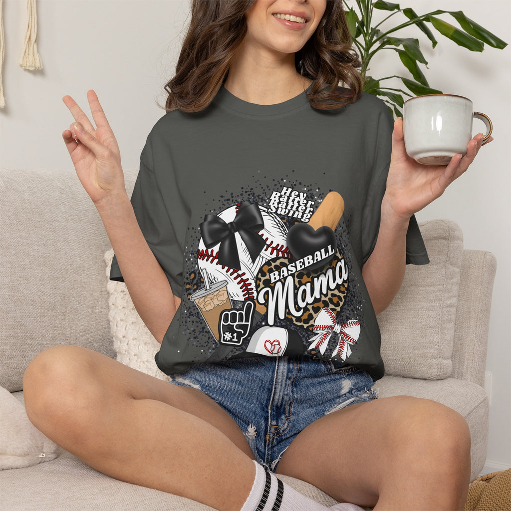 Baseball Mama T-Shirt — Vintage Bat & Glove Soft Tee