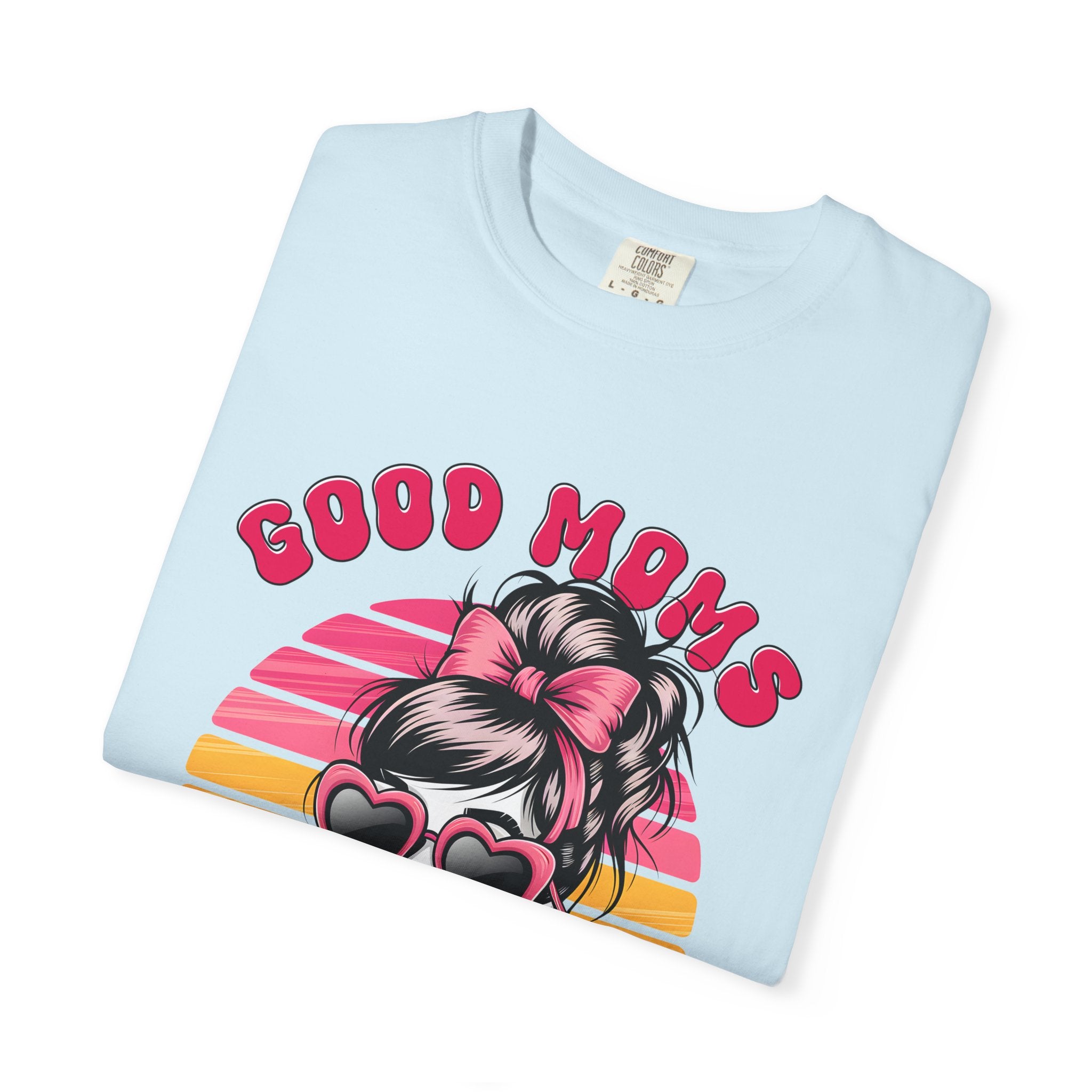 Graphic T-Shirt — "Good Moms Say Bad Words" Retro Skull Mom Tee