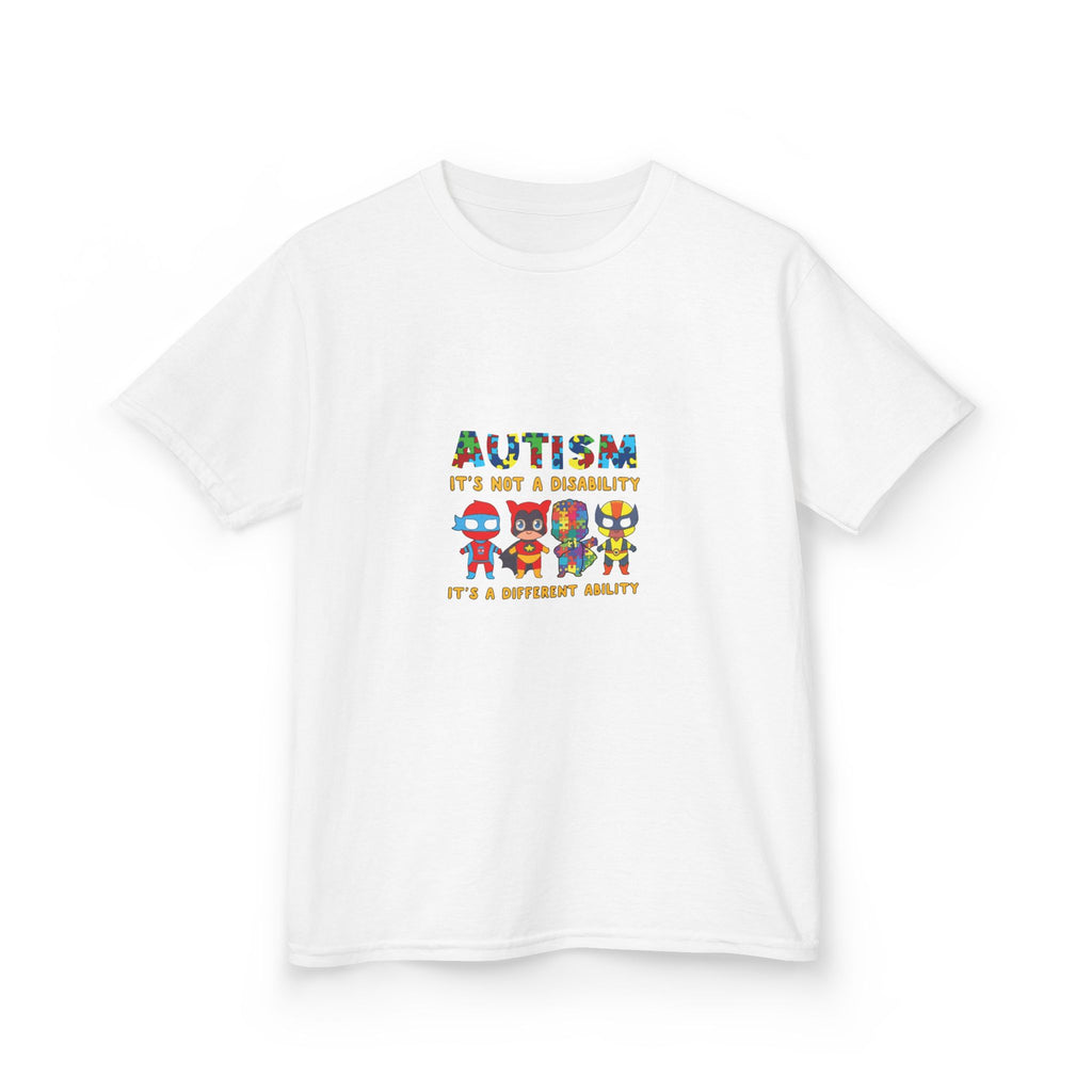 Autism It's Not A Disability Kids T-Shirt — Colorful Neurodiversity Awareness Tee