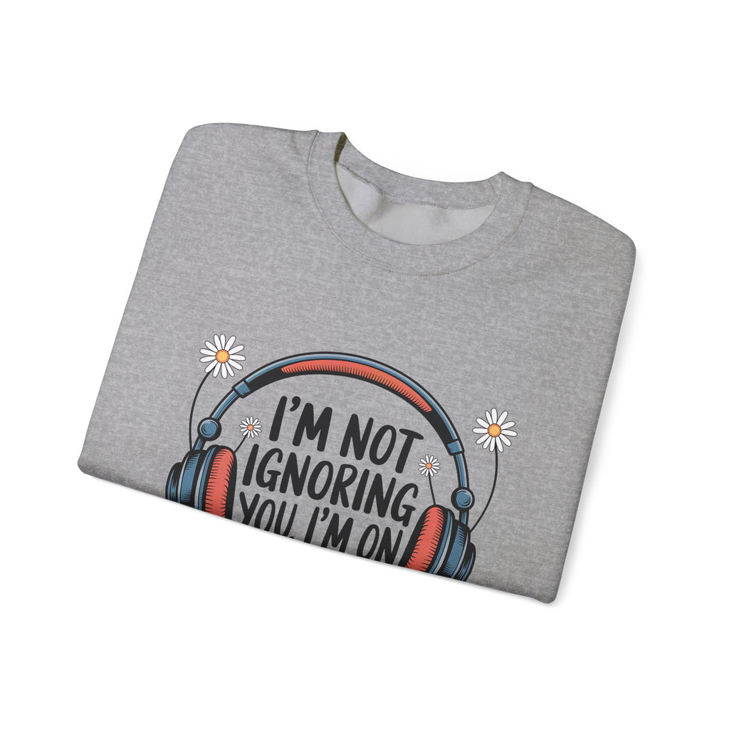 Reader Sweatshirt — “I’m Not Ignoring You, I’m on Chapter 12” Cozy Book Lover Crewneck