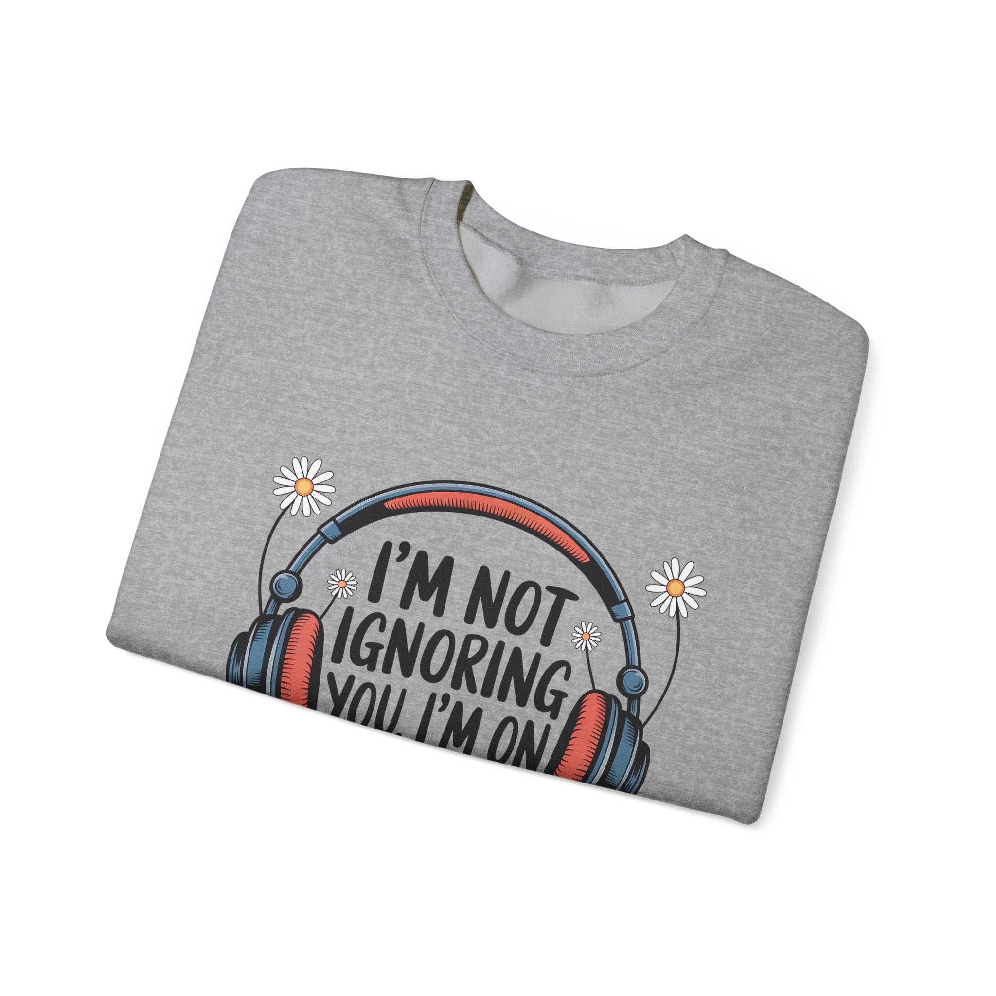 Reader Sweatshirt — “I’m Not Ignoring You, I’m on Chapter 12” Cozy Book Lover Crewneck