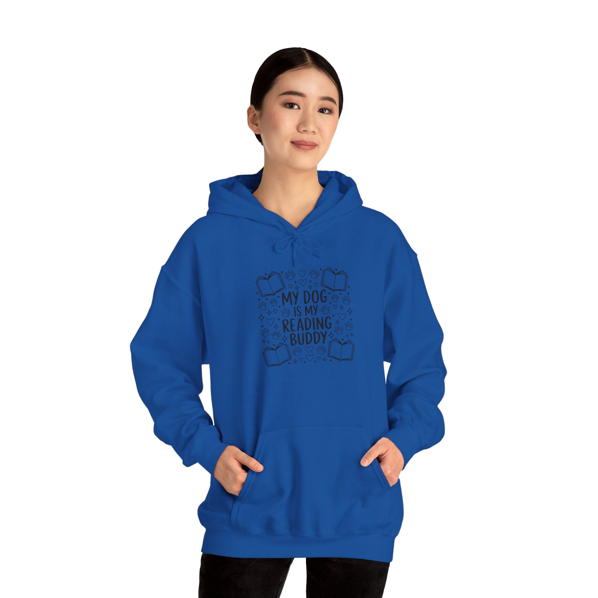 My Dog Is My Reading Buddy Hoodie — Cozy Pet Lover Sweatshirt