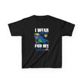 Kids T‑Shirt — "Blue Sister" Rainbow Autism Awareness Dino Tee