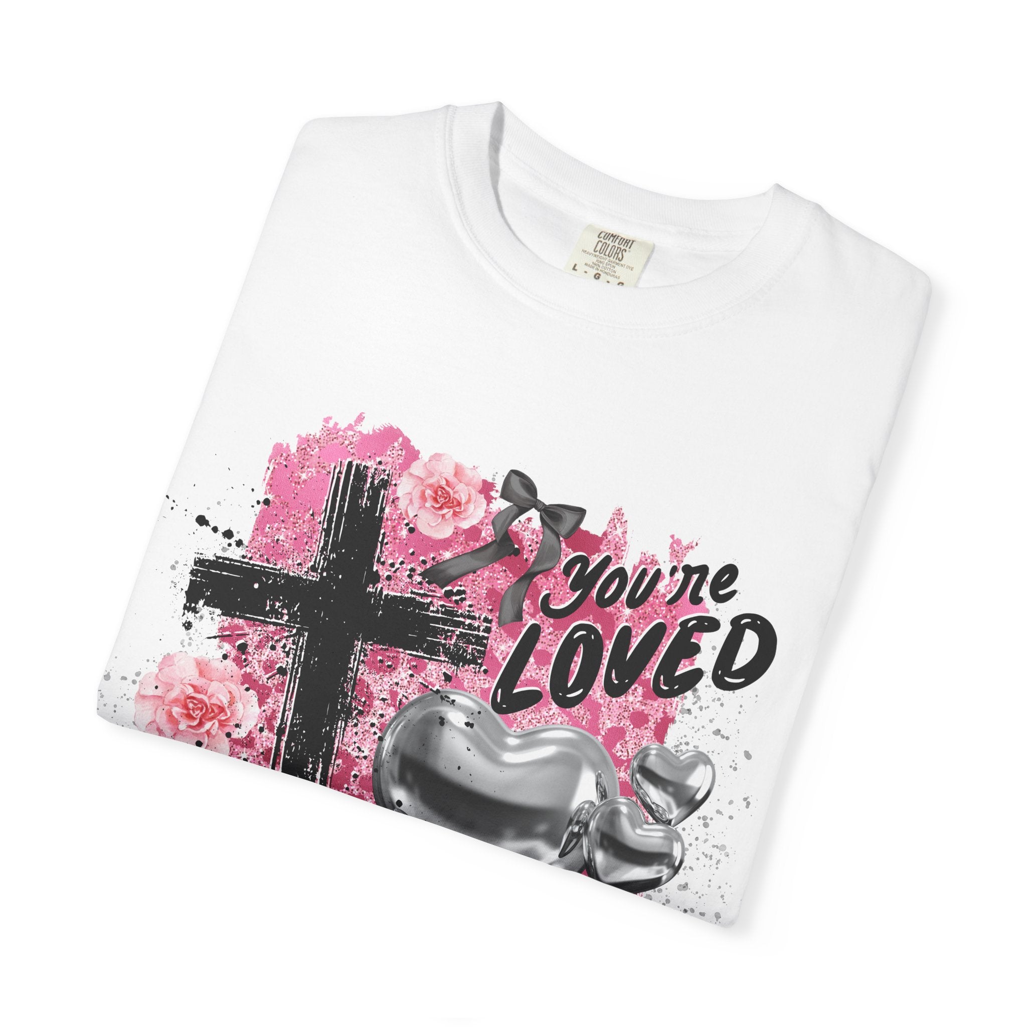 Christian Cross T-Shirt — "You're Loved" John 3:16 Faith Tee