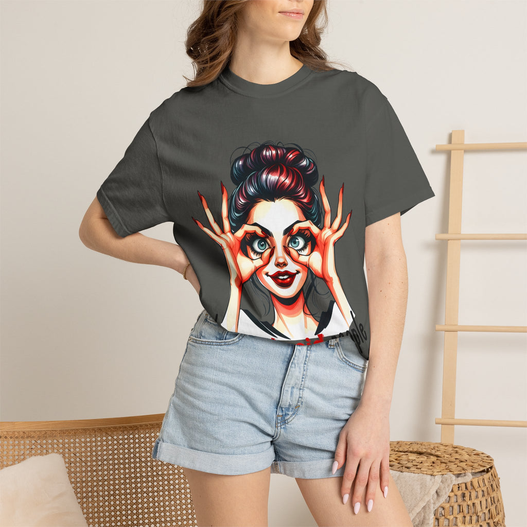 I See Stupid People T-Shirt — Funny Retro Woman Graphic Tee