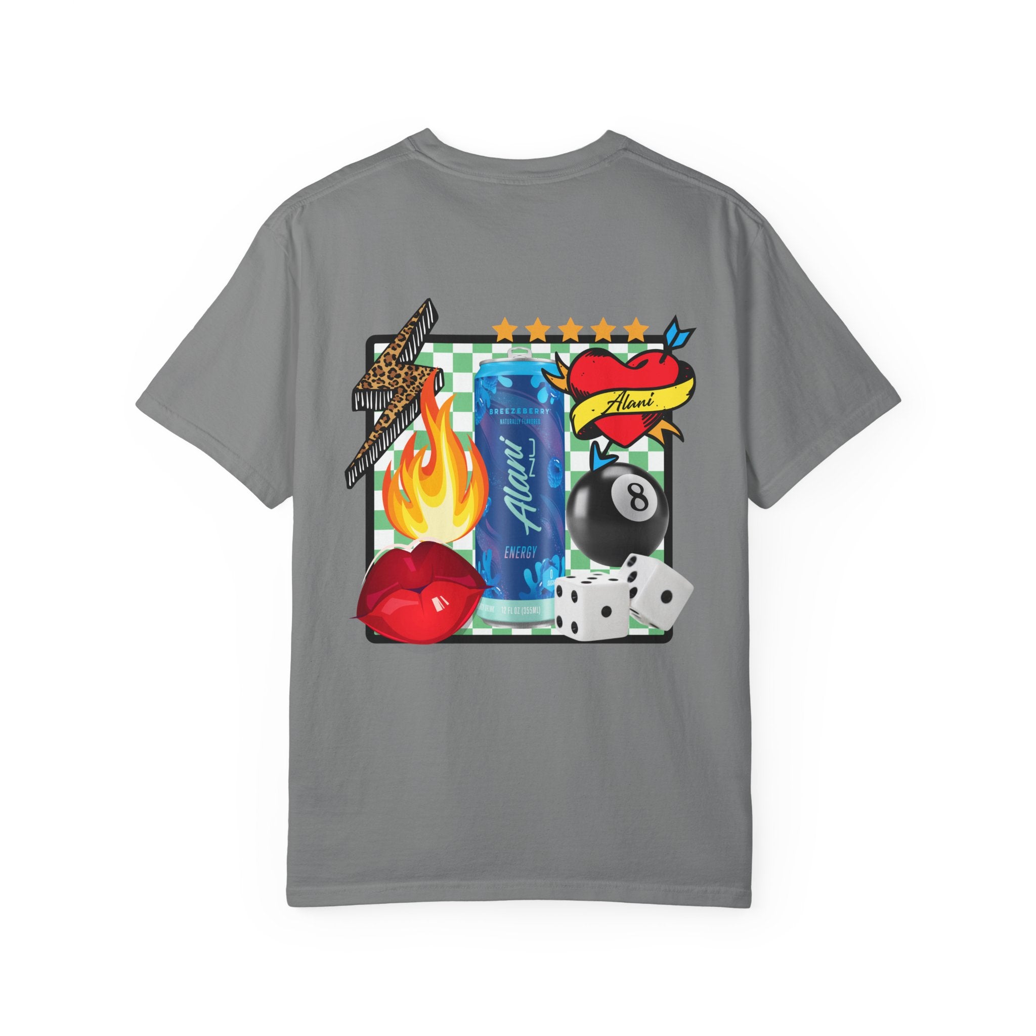 Graphic T-Shirt — Retro Tattoo Collage ‘Alani Nu’ Can Design