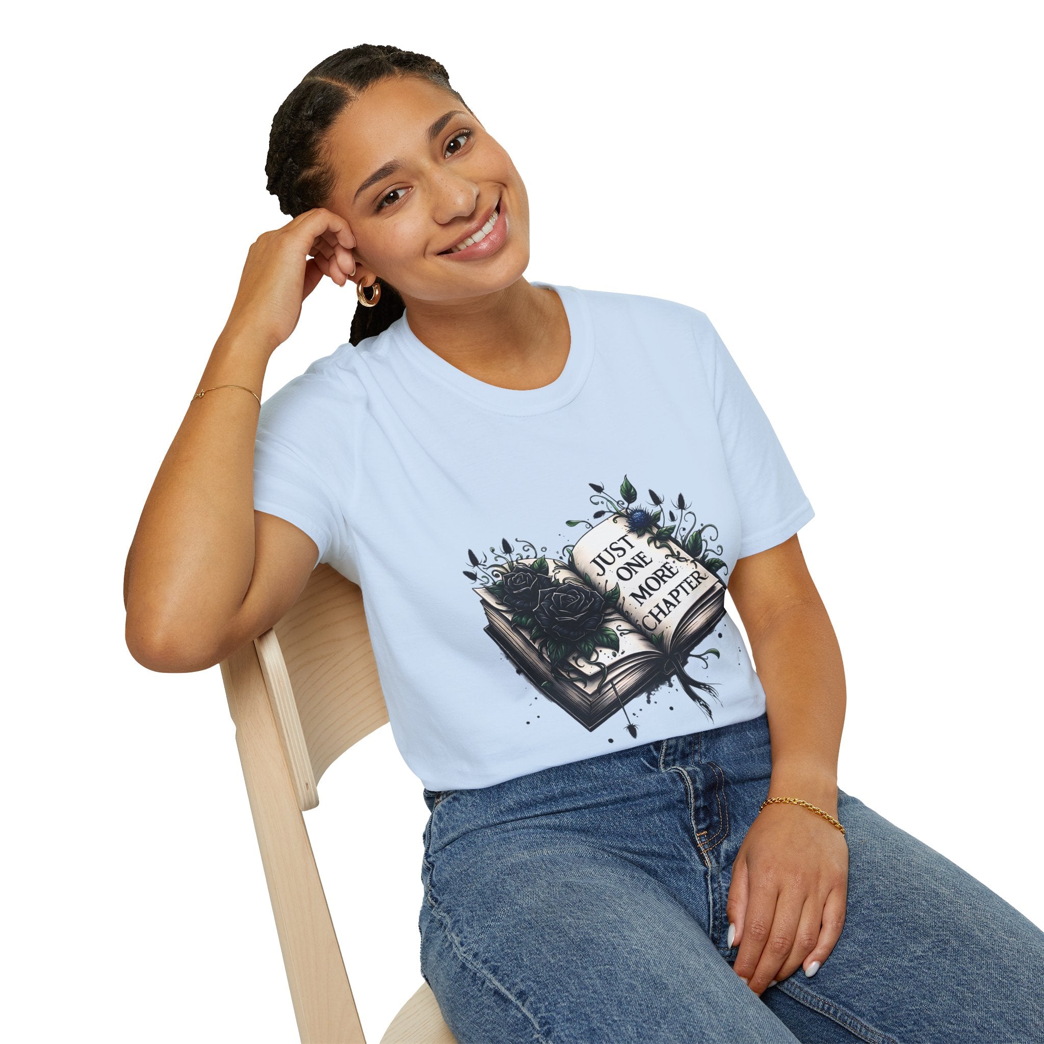 T-Shirt — "Just One More Chapter" Book Lover Tee