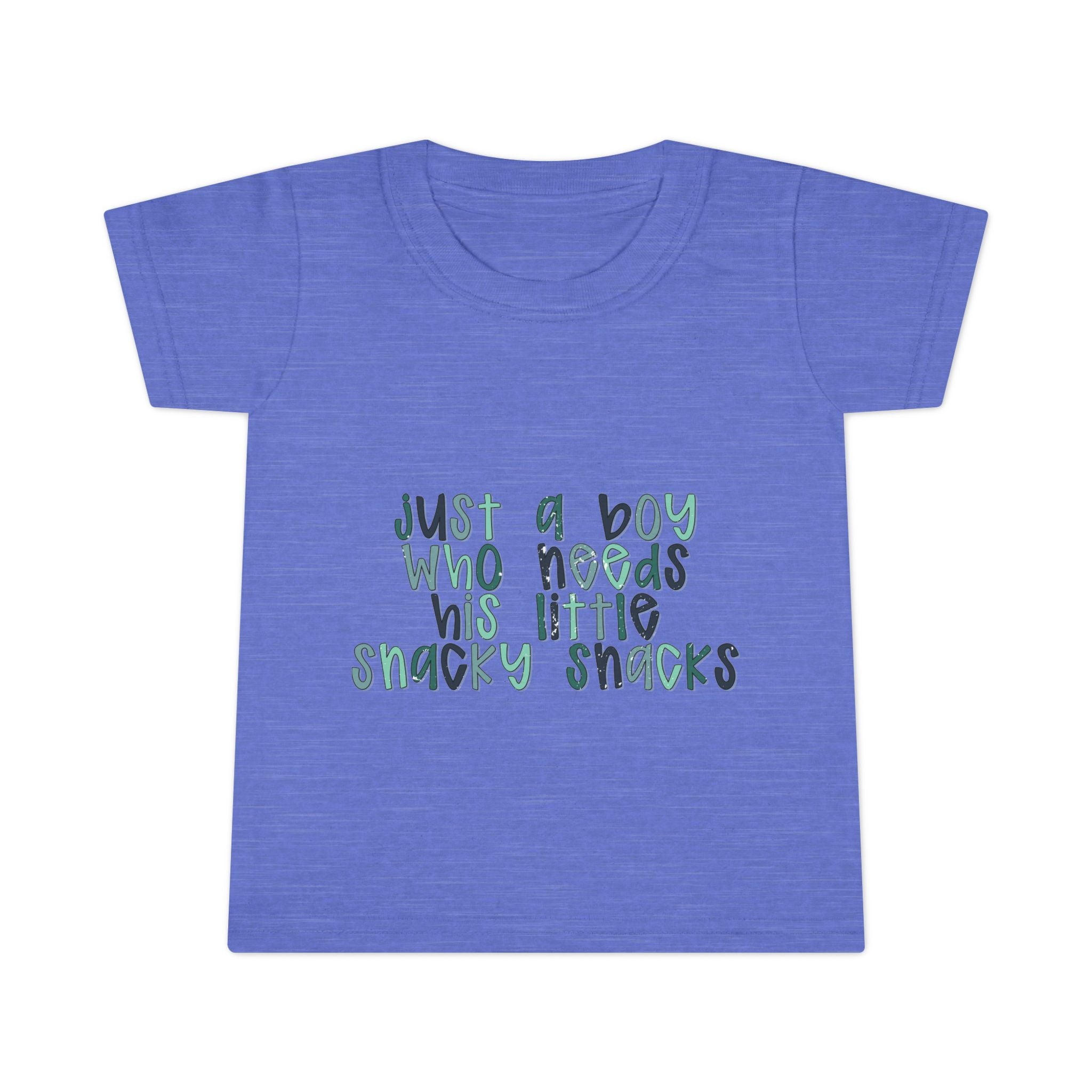 Toddler T-Shirt: "Just a Boy Who Needs His Little Snacky Snacks" Cute Baby Boy Graphic Tee