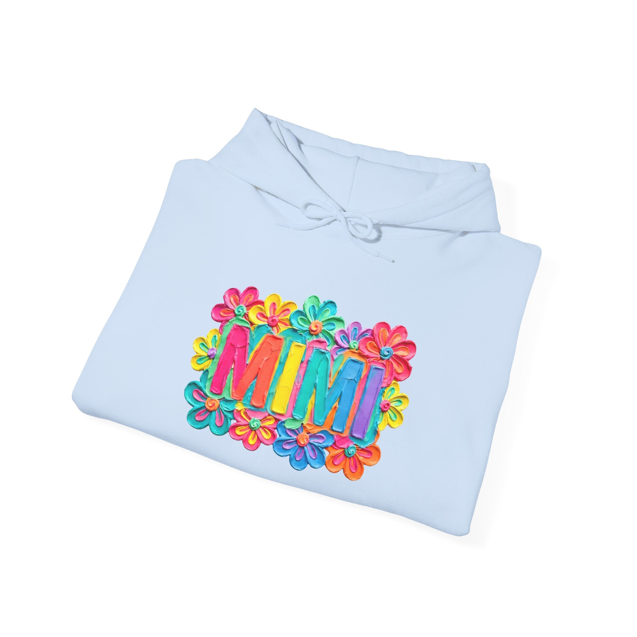 Mimi Floral Hoodie — Colorful Retro Flower Graphic Sweatshirt
