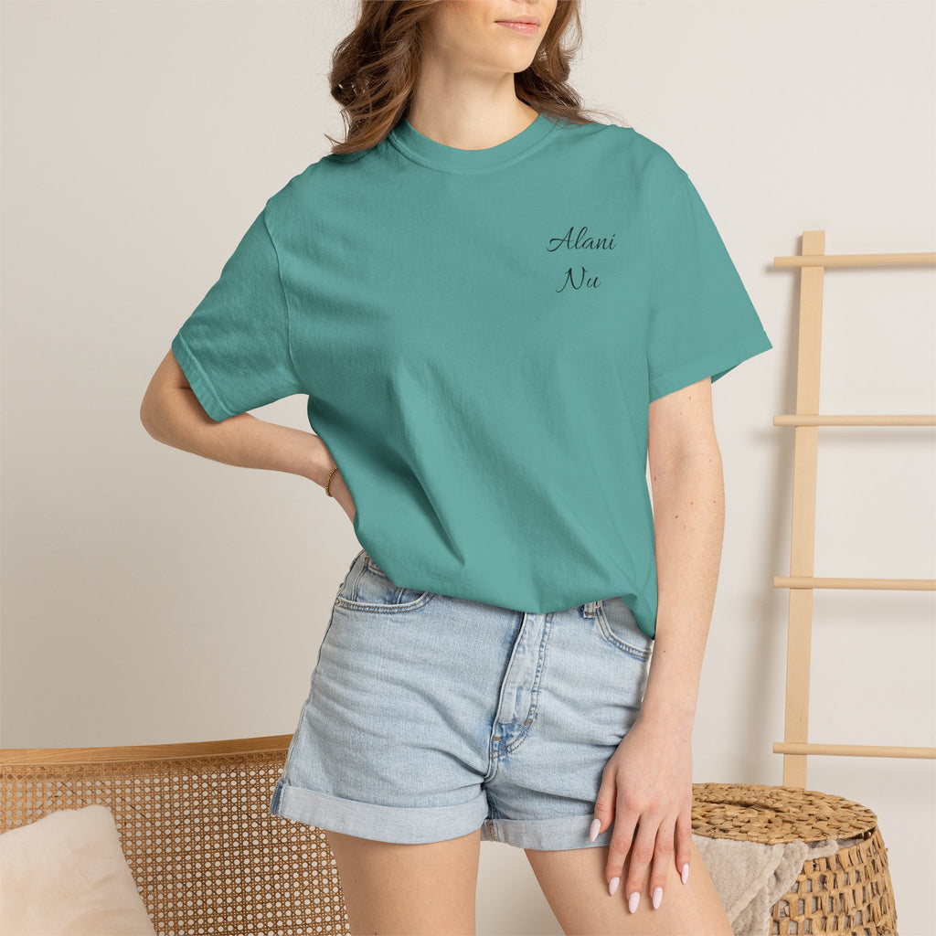 Graphic T-Shirt — Retro Tattoo Collage with 'Aloha Nui' Can