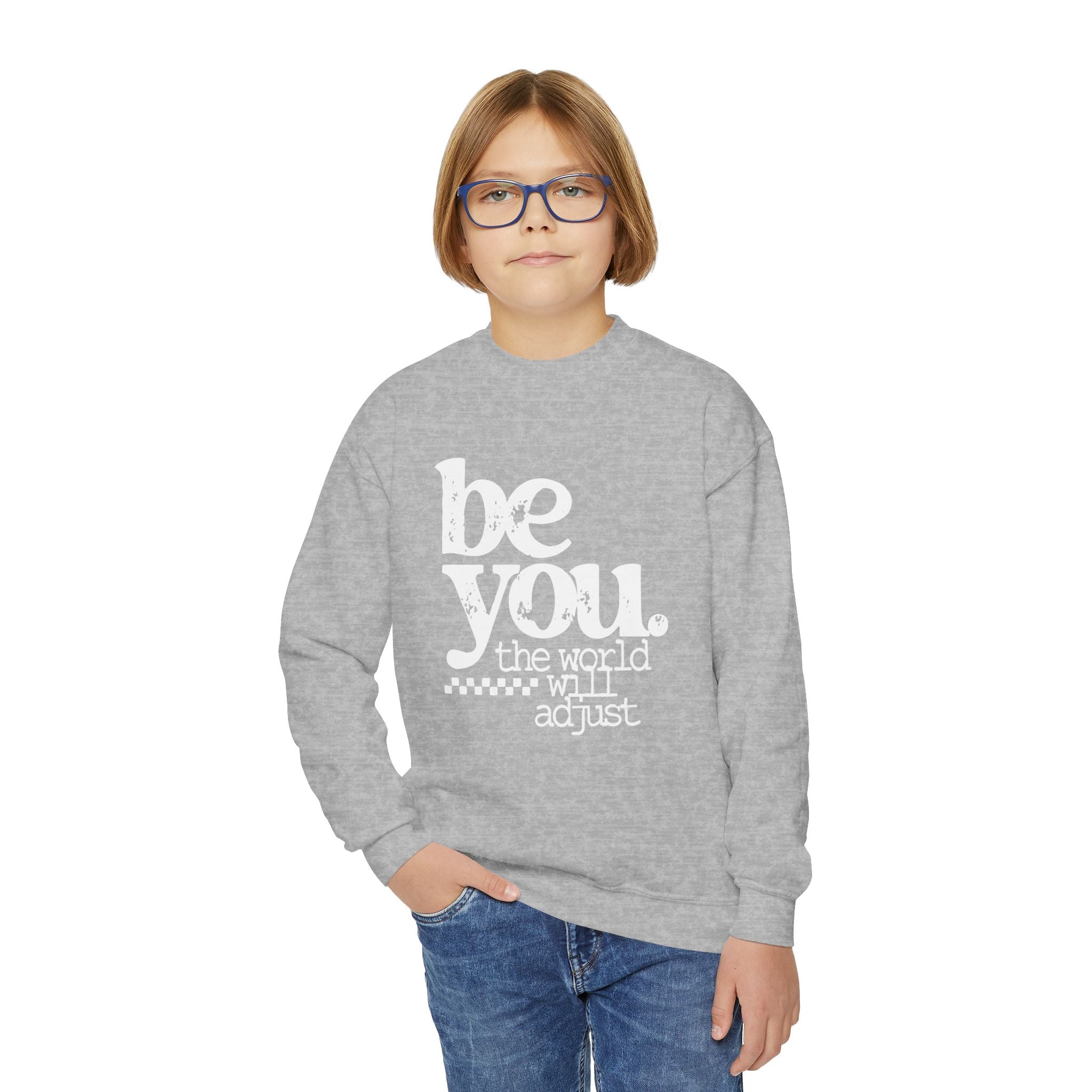 Youth Crewneck Sweatshirt — Classic White Kids Pullover