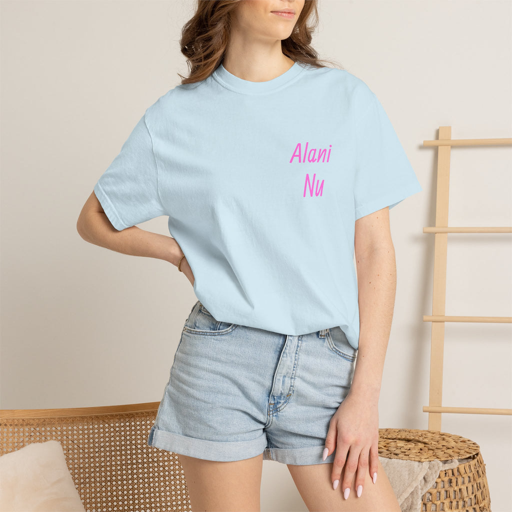 Aloha Nu Graphic T-Shirt — Tropical Hibiscus Drink Design