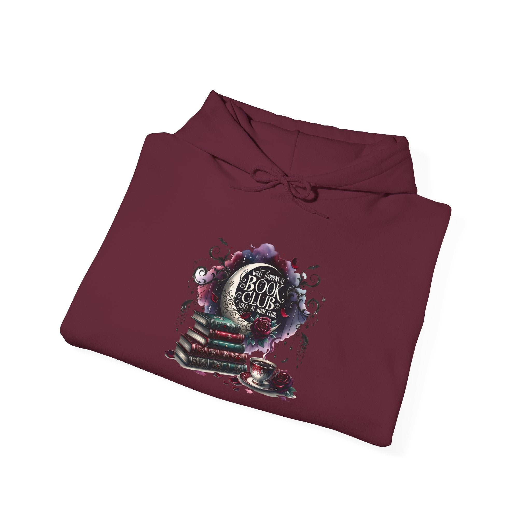 Gothic Bookstack Hoodie – "Read the Dark" Literary Mystery Sweatshirt