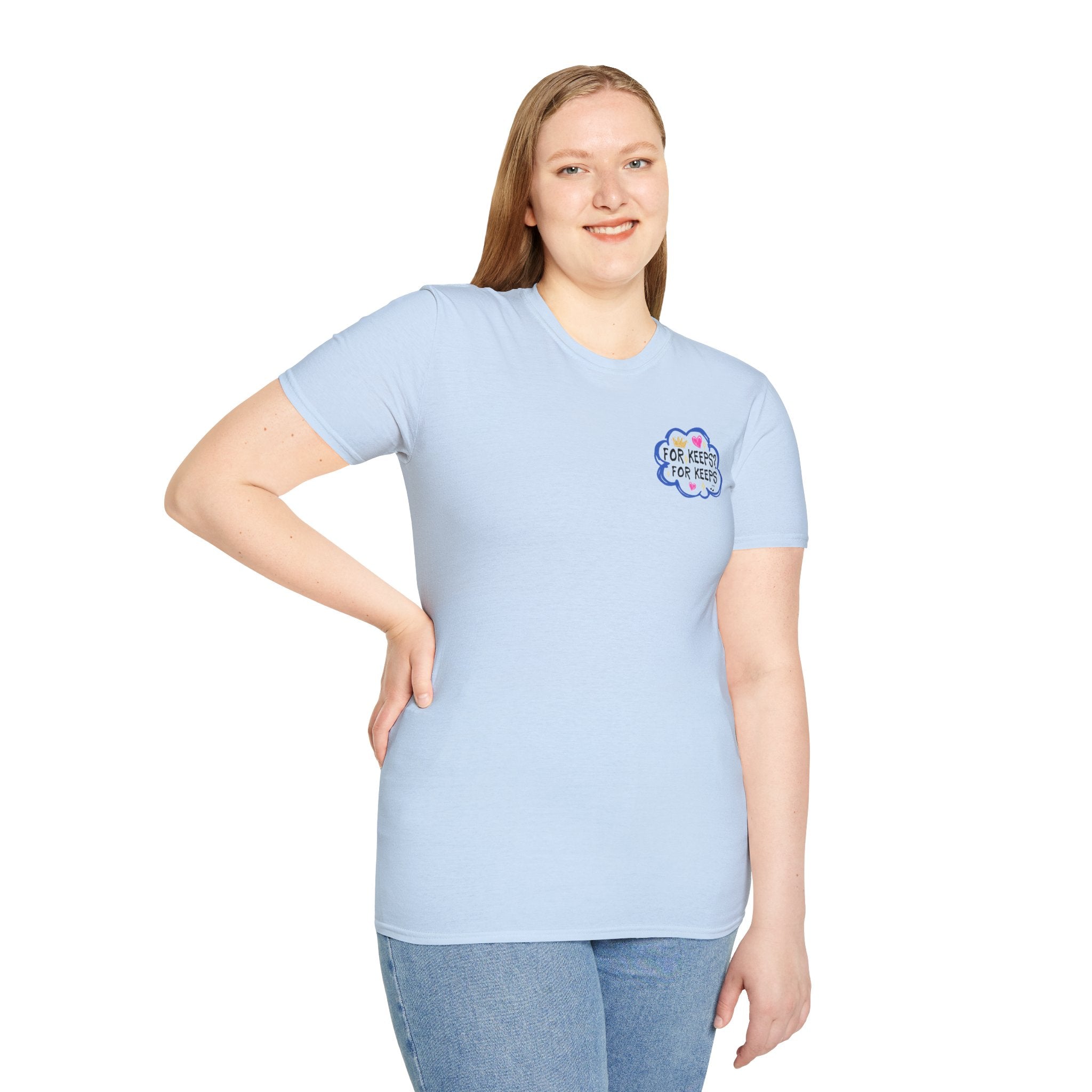Crew Tee — 'For Keeps' Doodle Art Signature T-Shirt