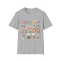 Autism Awareness Icons T-Shirt – Puzzle Heart, Rainbow & Support Symbols