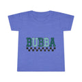 Bubba Toddler T-Shirt — Teal Retro Checkered Kids Tee