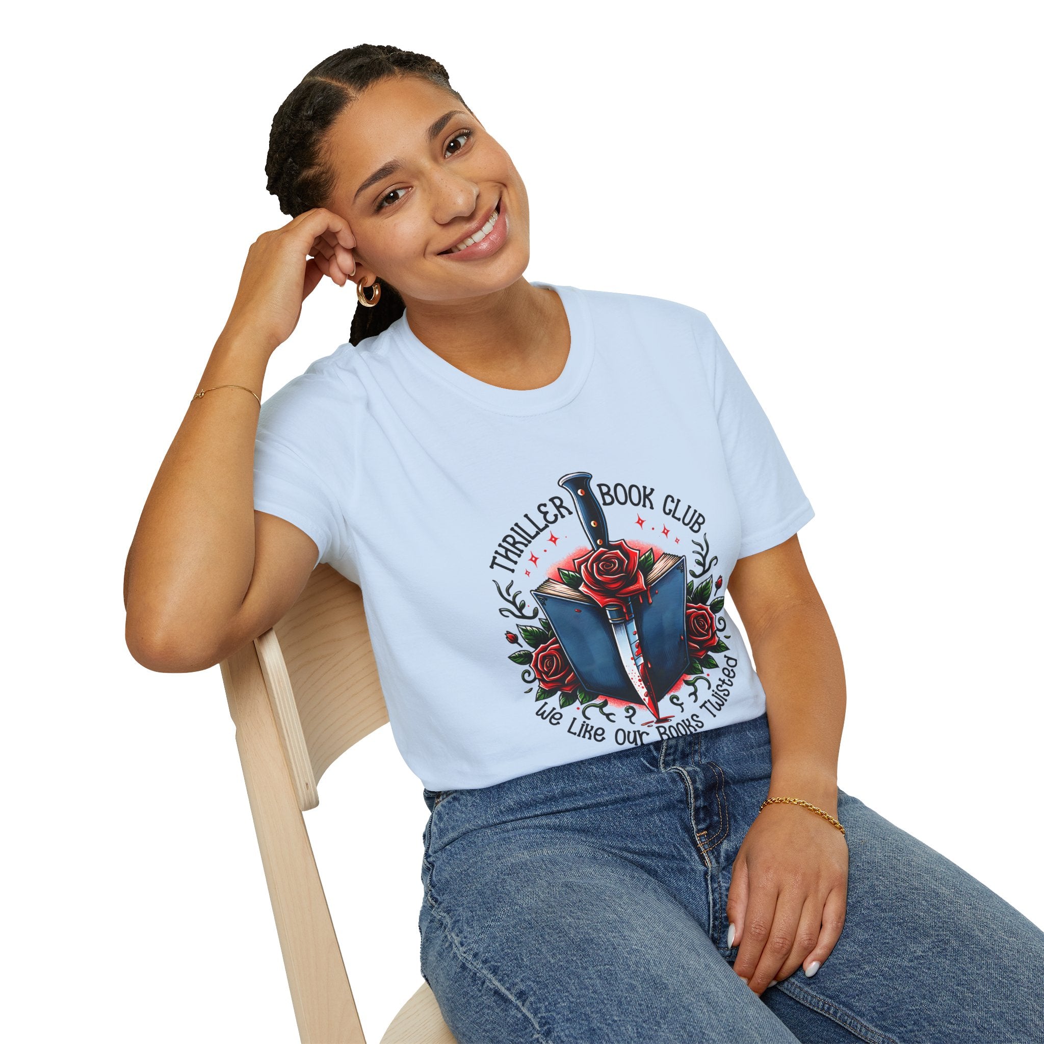 Thriller Book Club T-Shirt — “We Like Our Books Twisted” Graphic Tee
