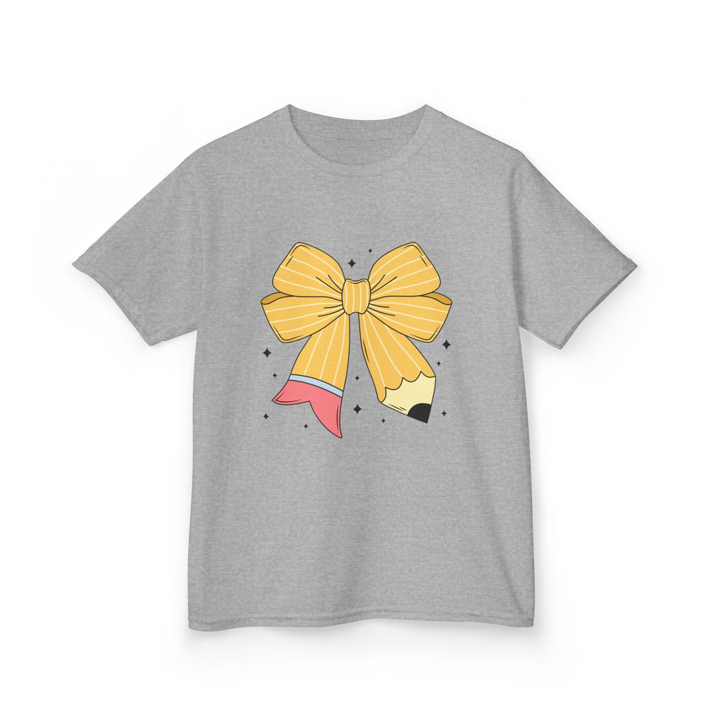 Kids Tee — Cute Yellow Bow Graphic Shirt