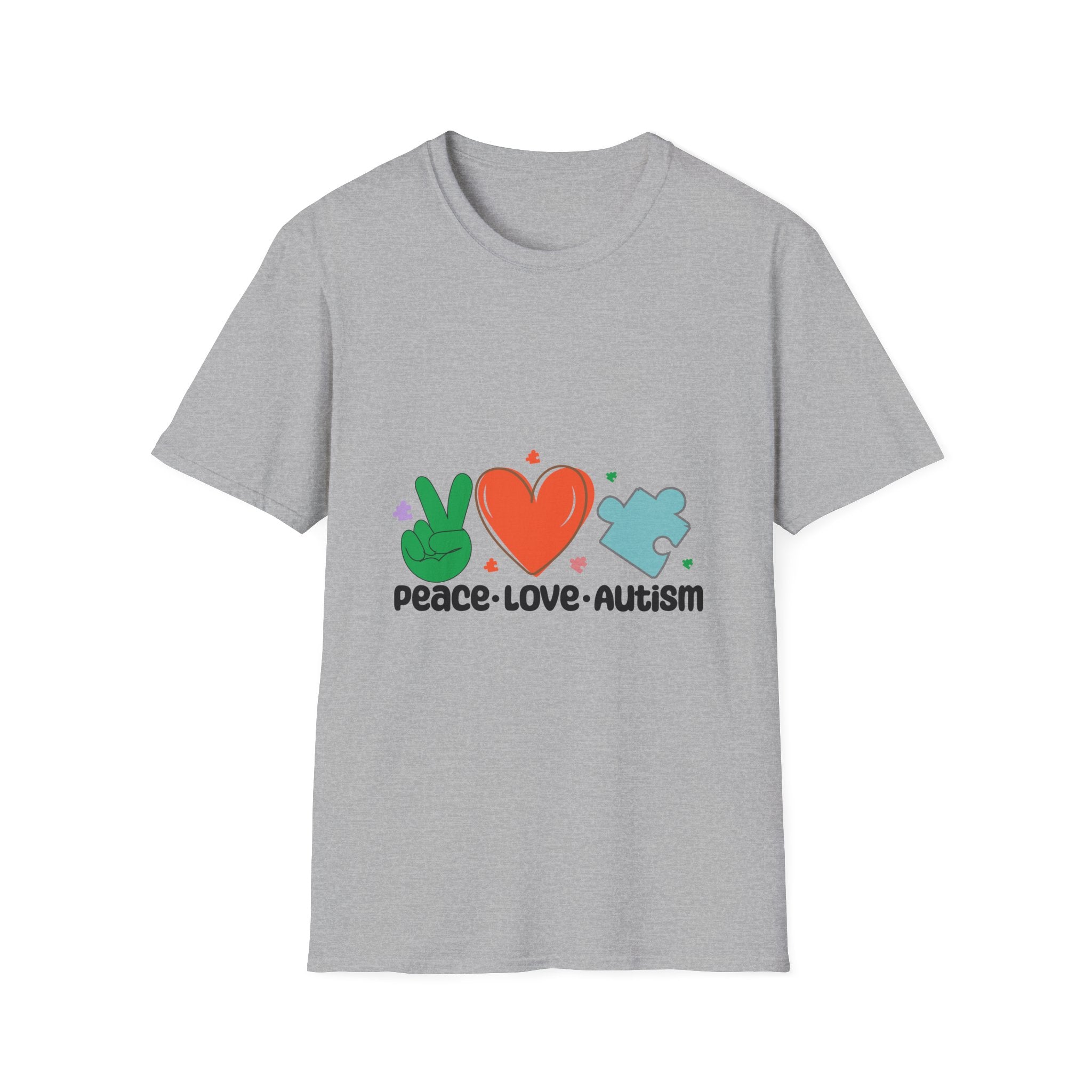 Autism Awareness T-Shirt — Peace • Love • Autism Graphic Shirt
