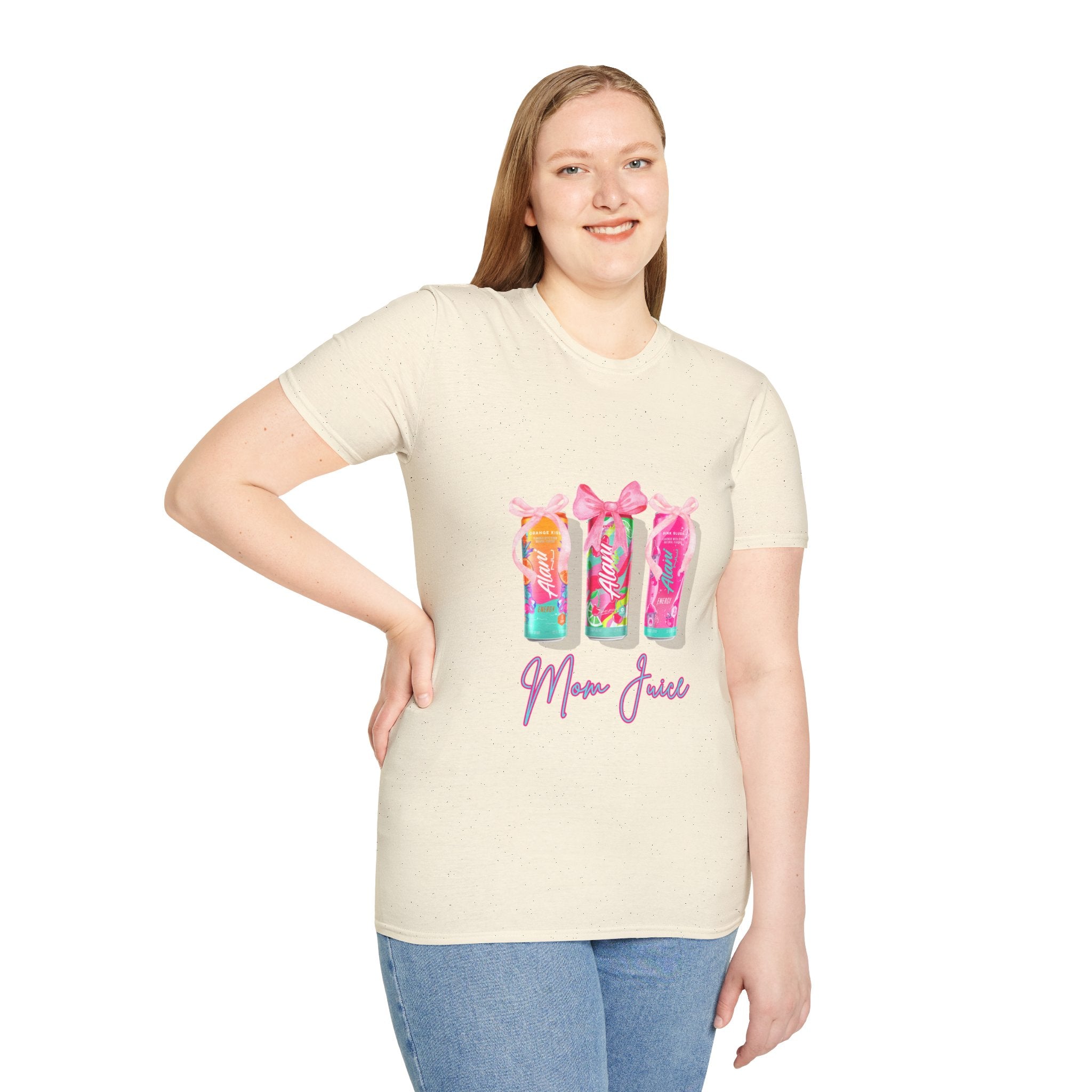 Mom Juice T-Shirt — Floral Bottle Graphic Tee for Moms