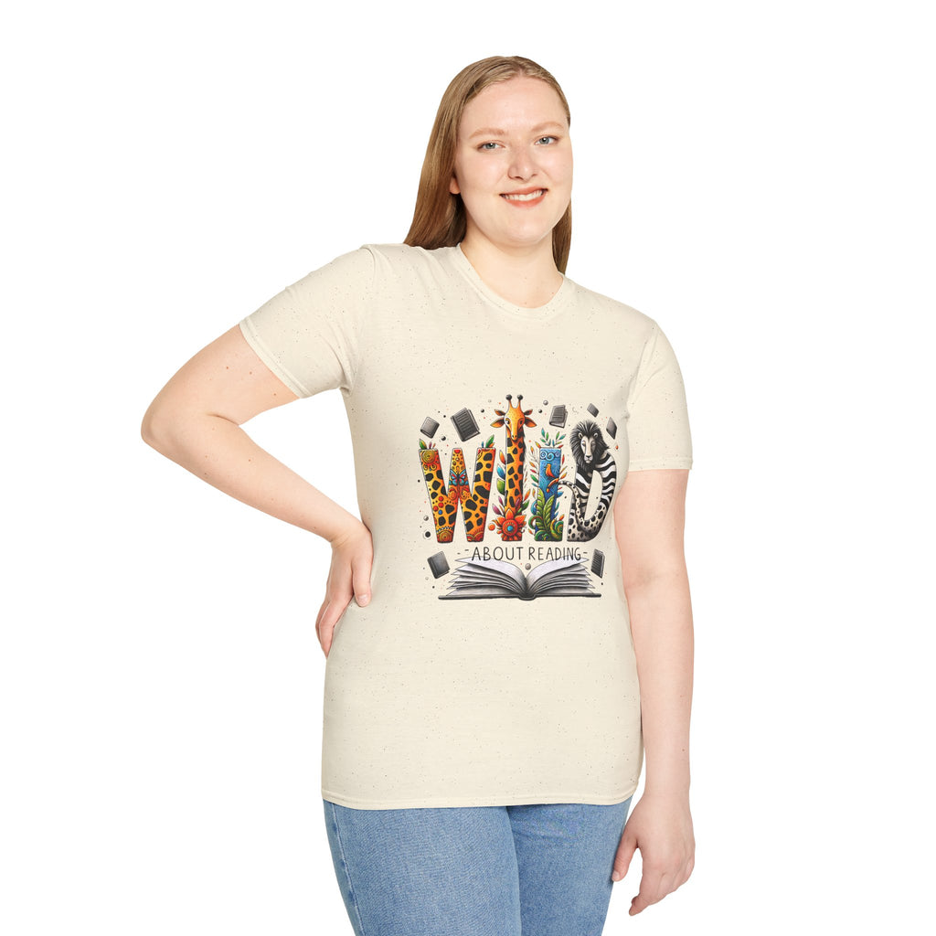 Wild About Reading T-Shirt — Kids’ Animal Alphabet Book Tee