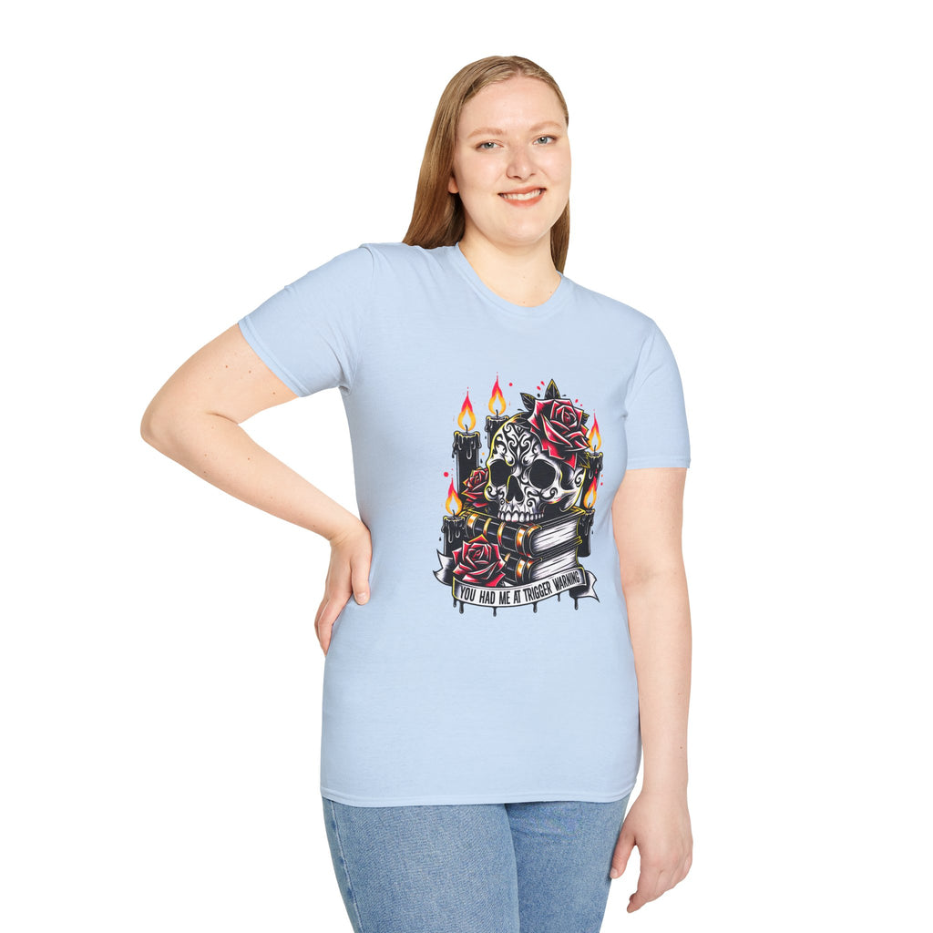 Skull & Roses Tee — 'You Had Me at Forever' Gothic Graphic T-Shirt