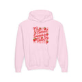 Youth Hoodie — "Sweet Summer Time" Strawberry Striped Graphic