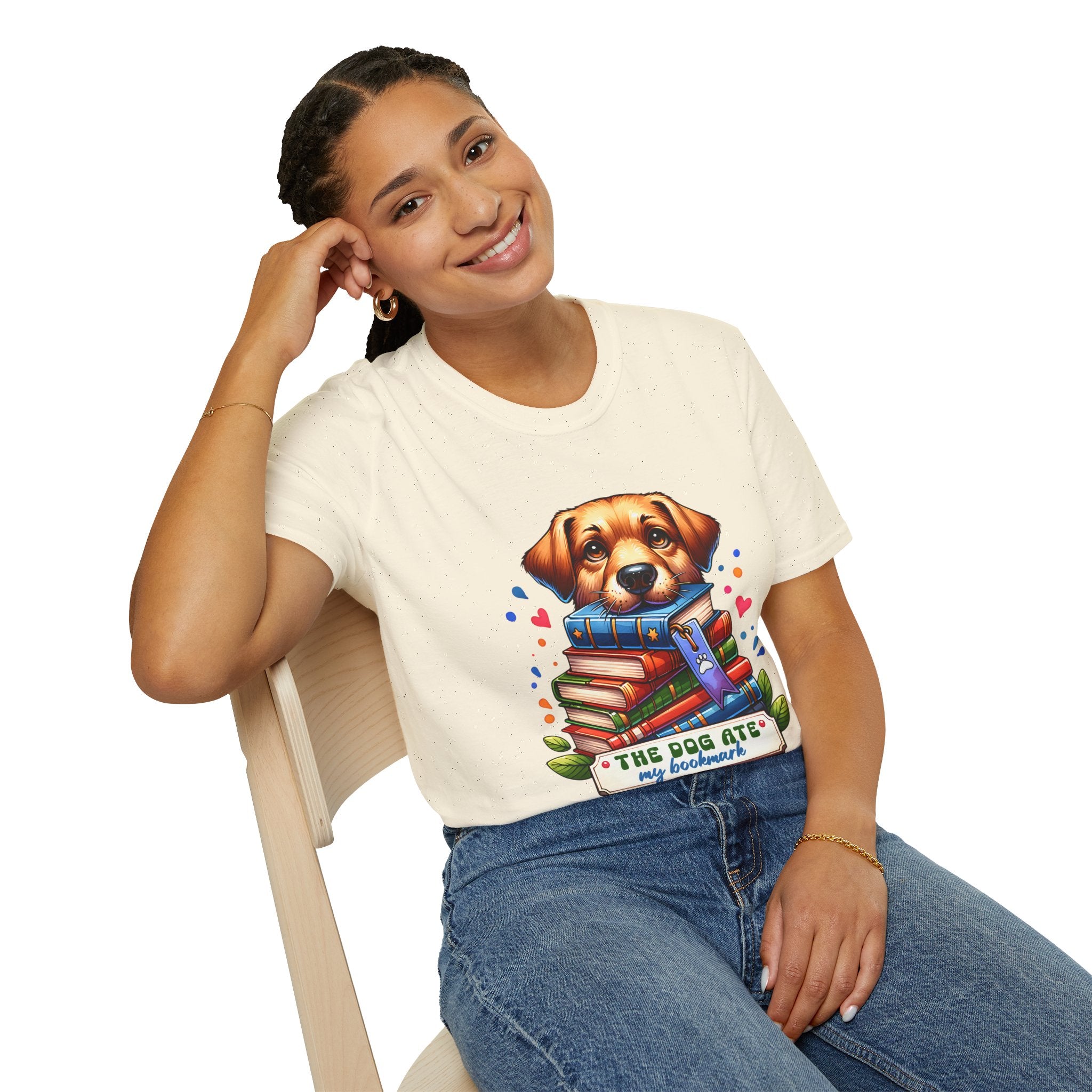 Dog Ate My Homework T-Shirt — Cute Puppy Book Lover Tee