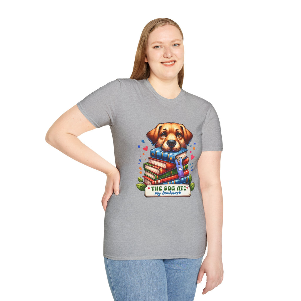 Dog Ate My Homework T-Shirt — Cute Puppy Book Lover Tee
