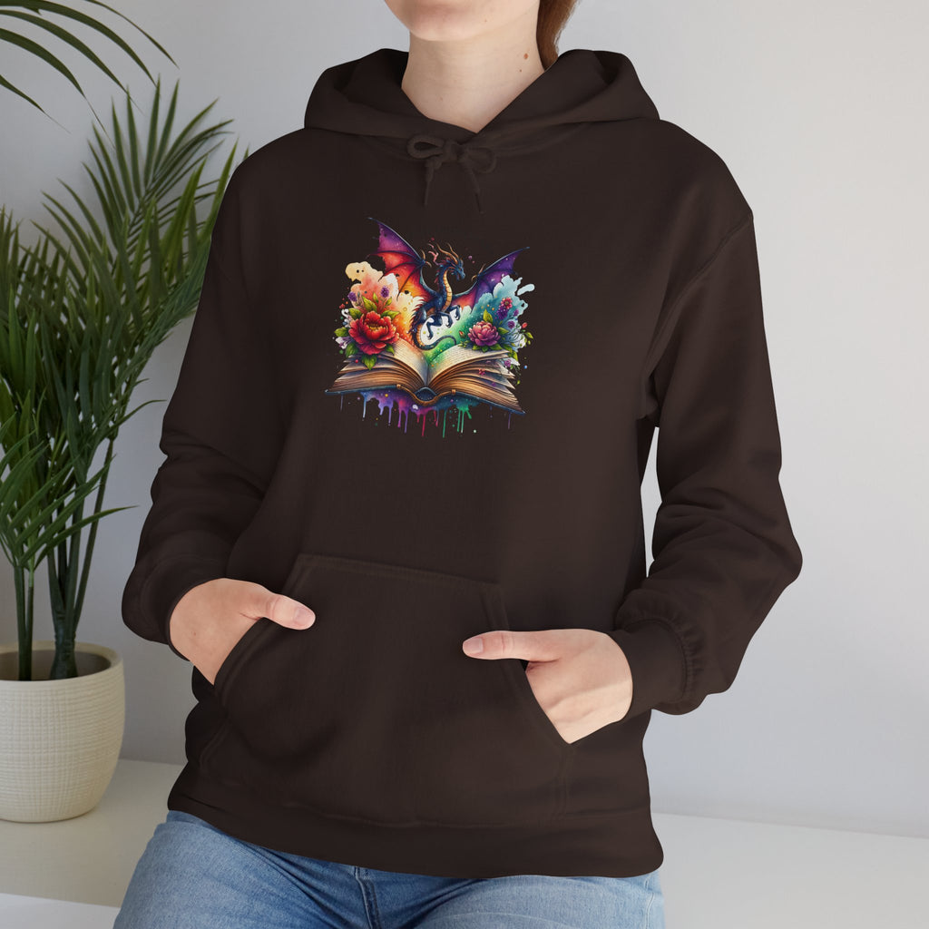 Fantasy Dragon Book Hoodie – Colorful Magic Storybook Sweatshirt