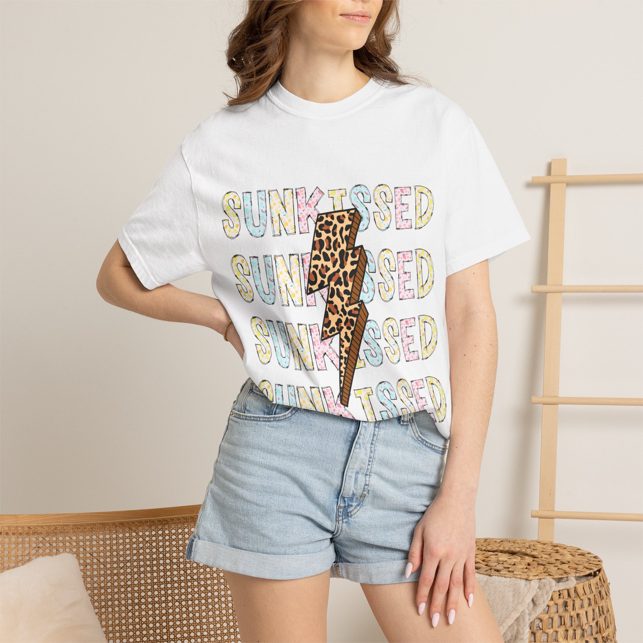 Sunkissed Leopard Bolt T-Shirt