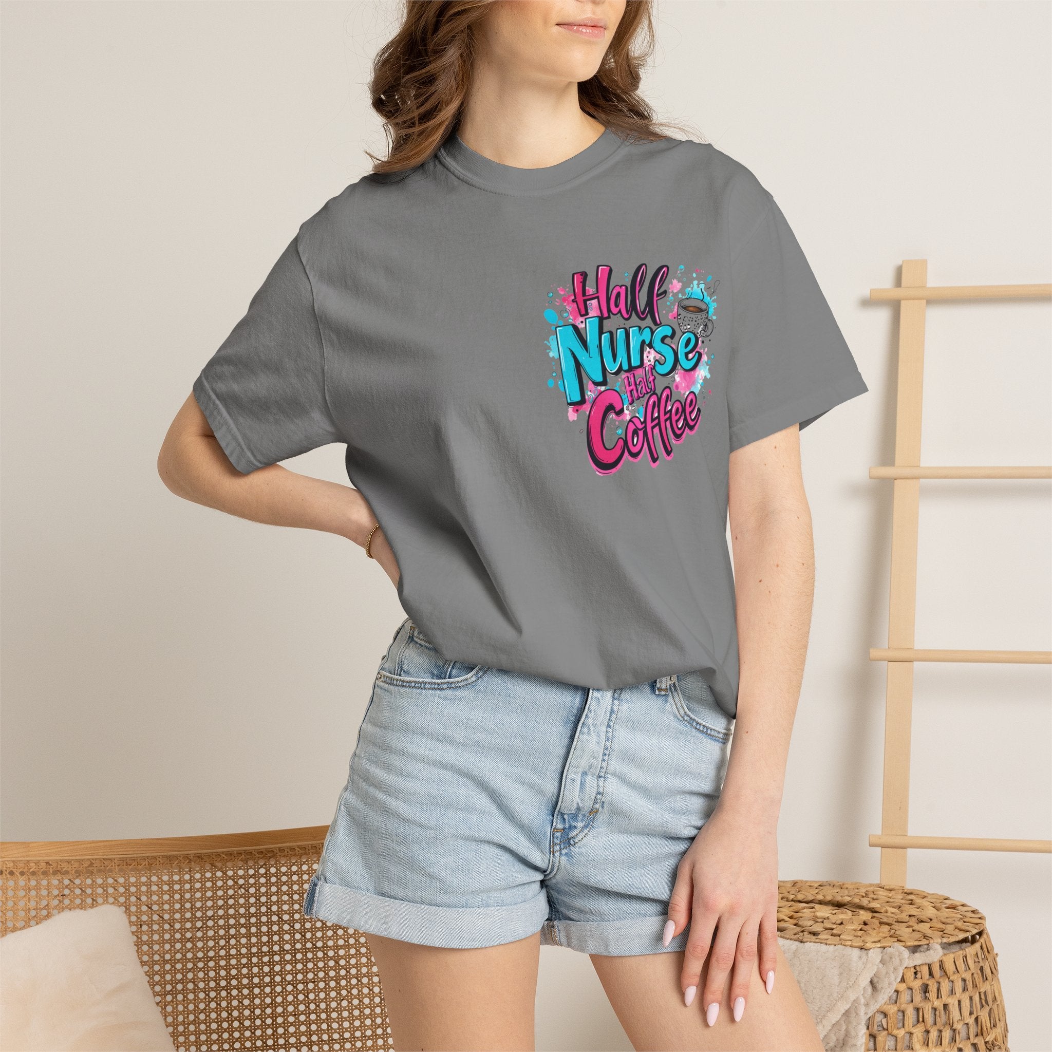Half Nurse Half Coffee T-Shirt