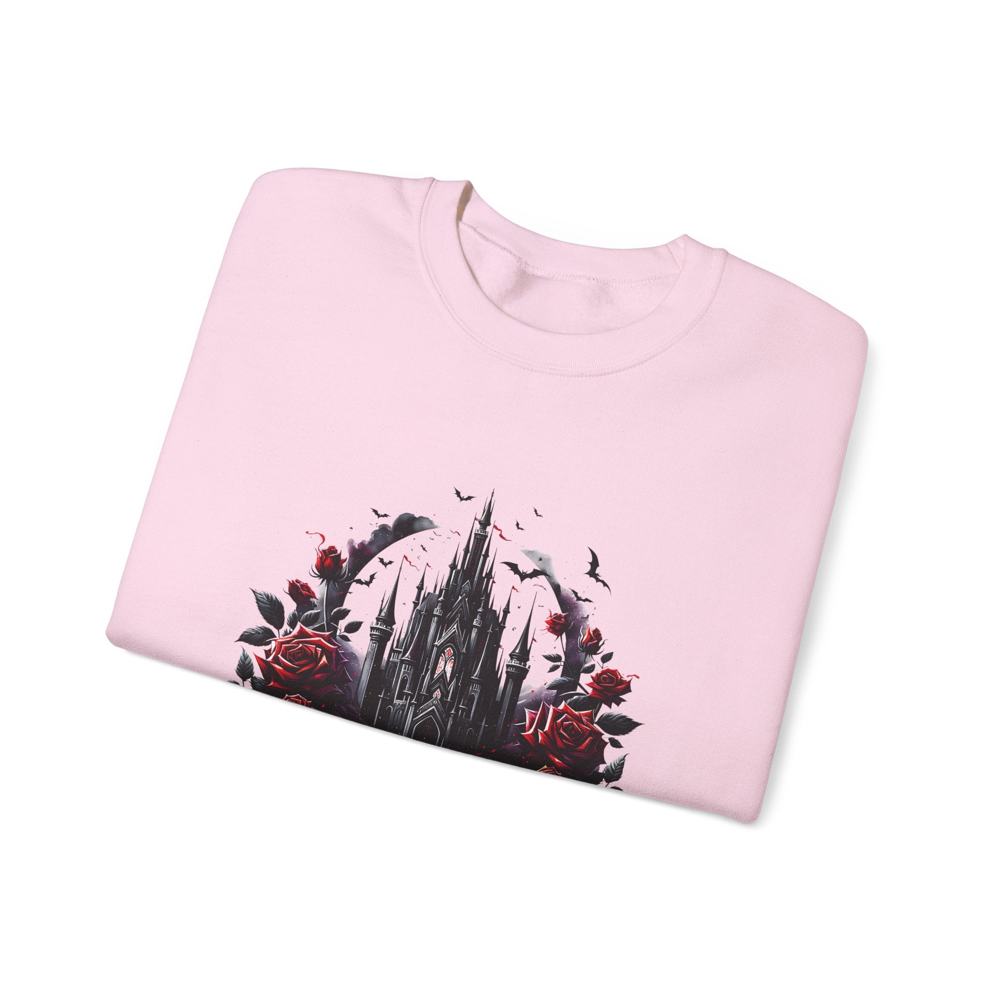 Sweatshirt — 'Book Boyfriends' Gothic Castle & Roses Cozy Crewneck for Book Lovers