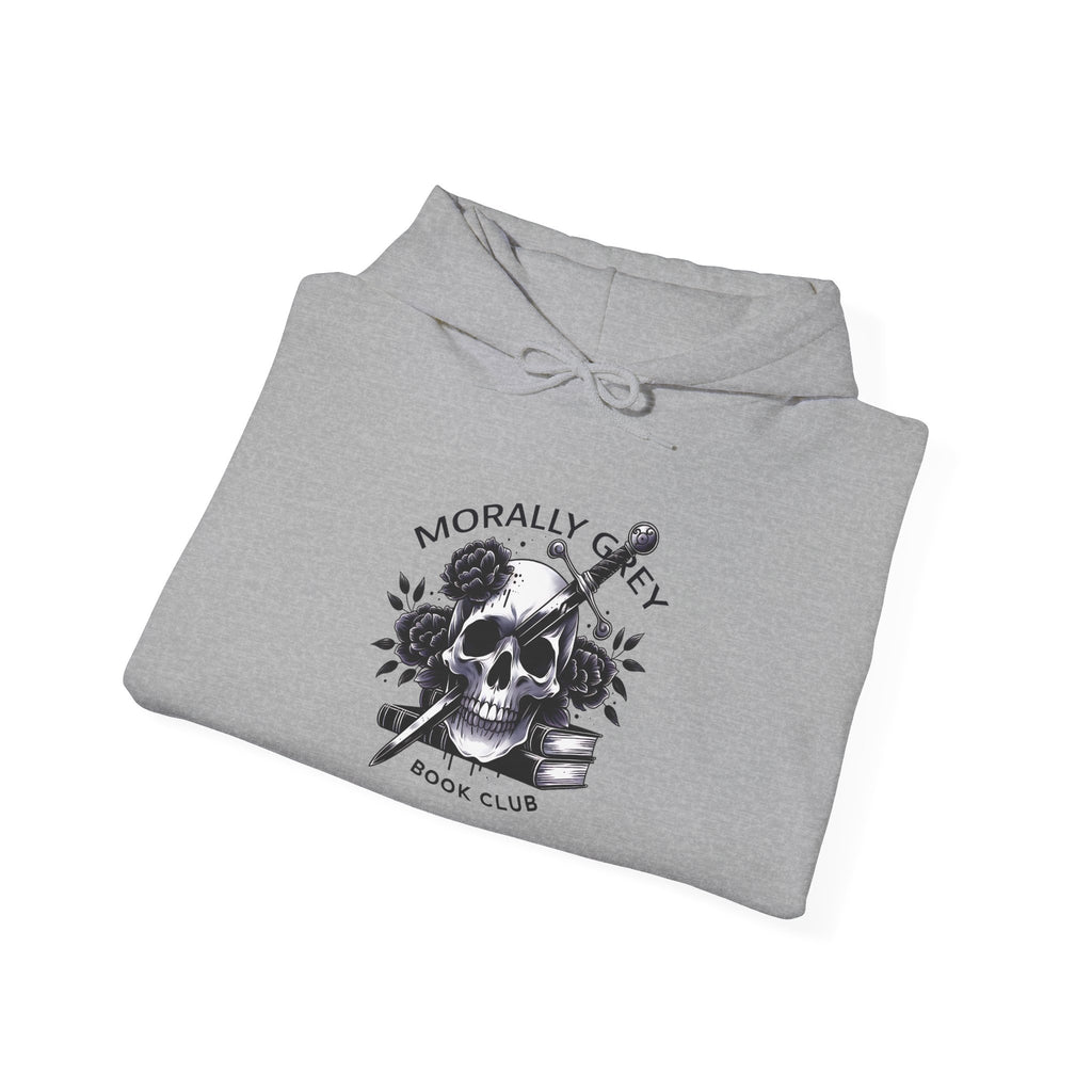 Morally Gray Book Club Hoodie — Skull & Dagger Reading Crewneck