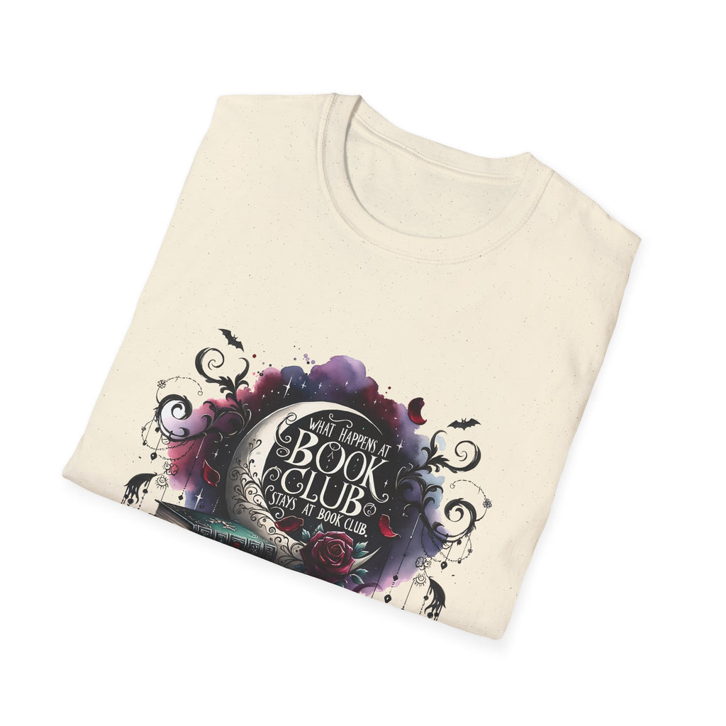 Book Club T-Shirt — Cozy Stack of Books & Tea Graphic