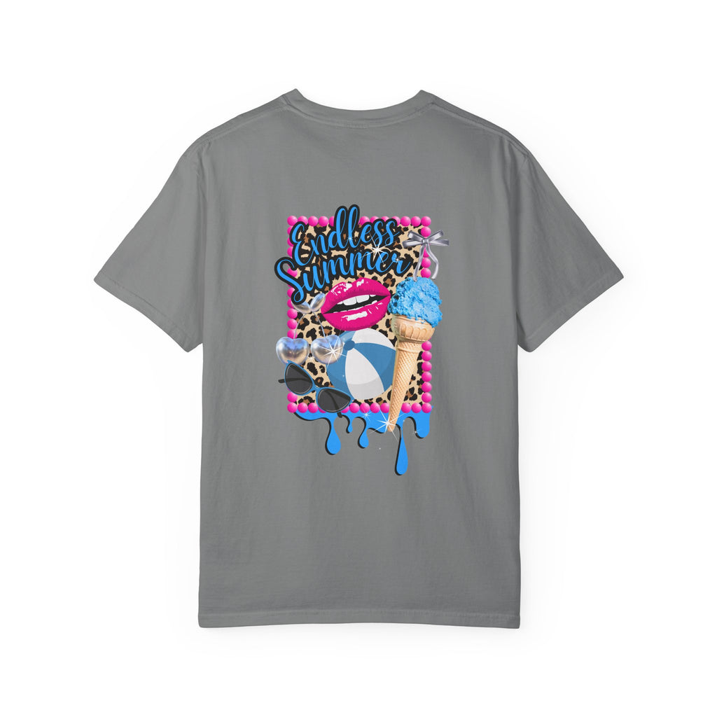 Endless Summer T-Shirt — Retro Lip & Ice Cream Graphic Tee